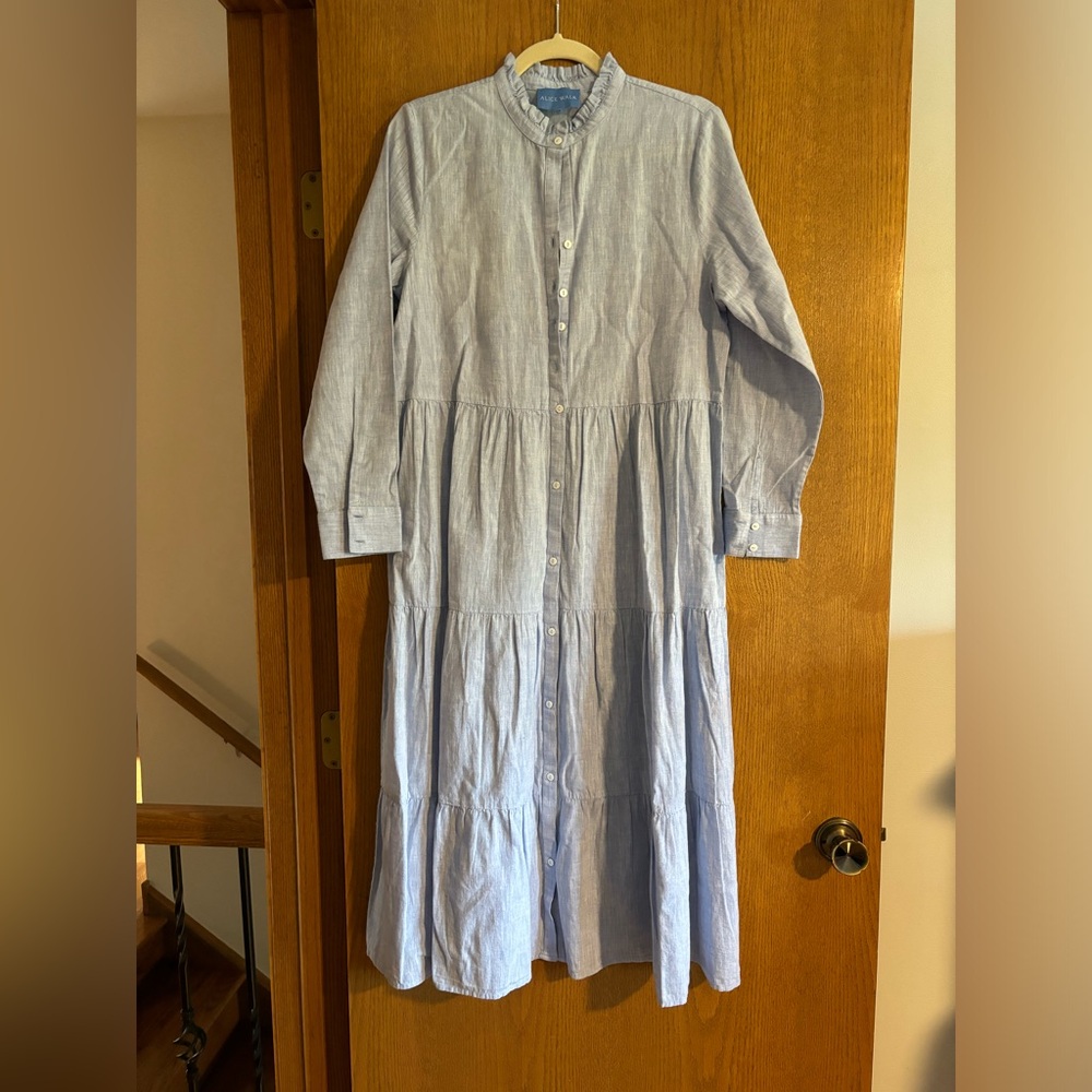 Alice Walk linen midi dress